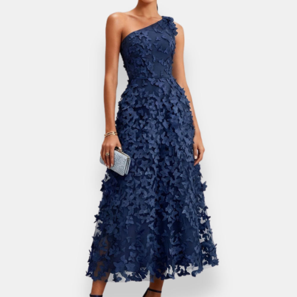 Suniya - Vestido Midi Con un Solo Hombro