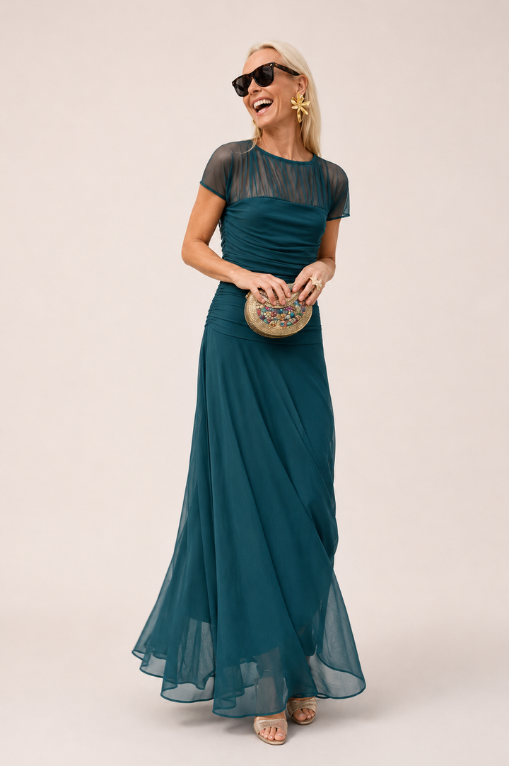 Lesliy - Elegante Vestido de Gasa