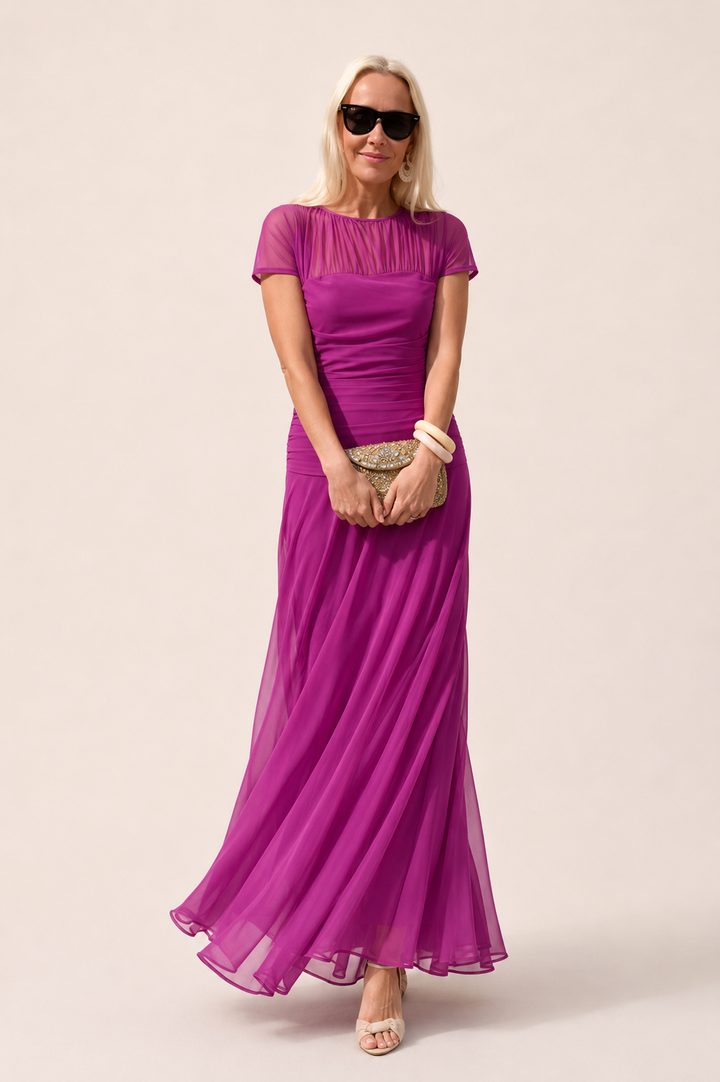 Lesliy - Elegante Vestido de Gasa