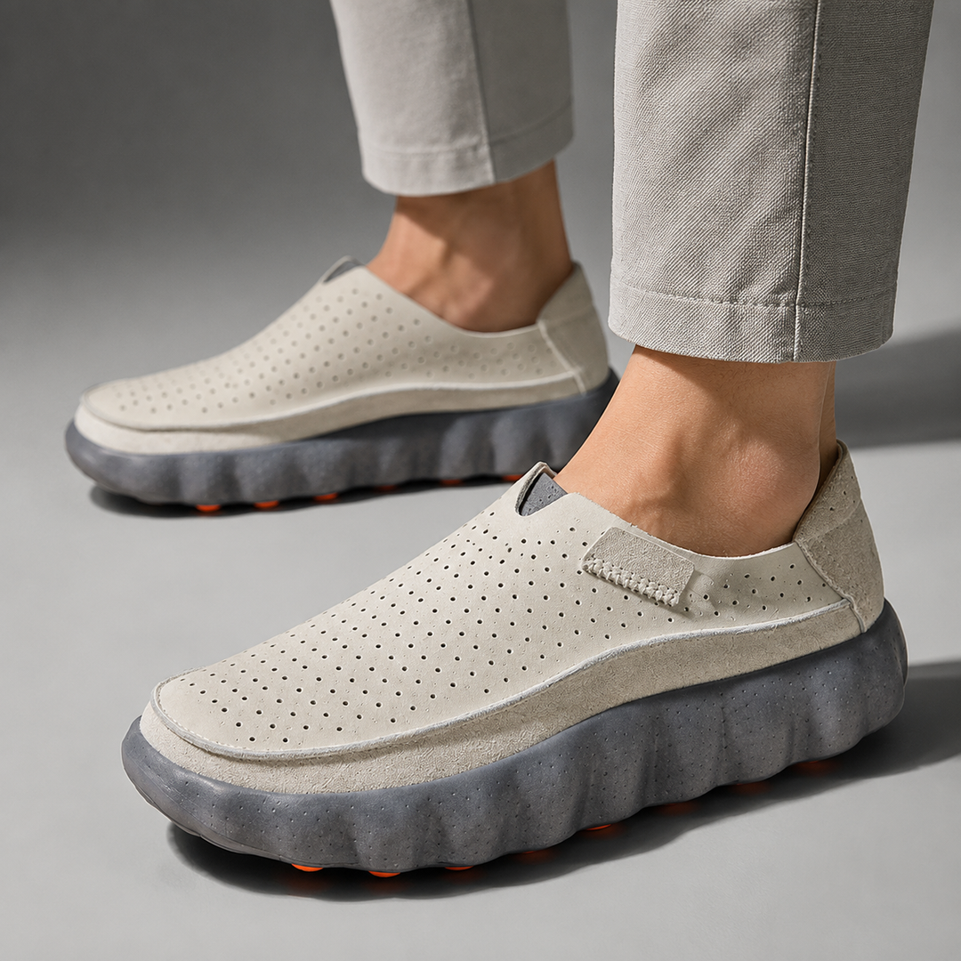 Sameth - Zapatos Sin Cordones Perforados Con Suela Flexible