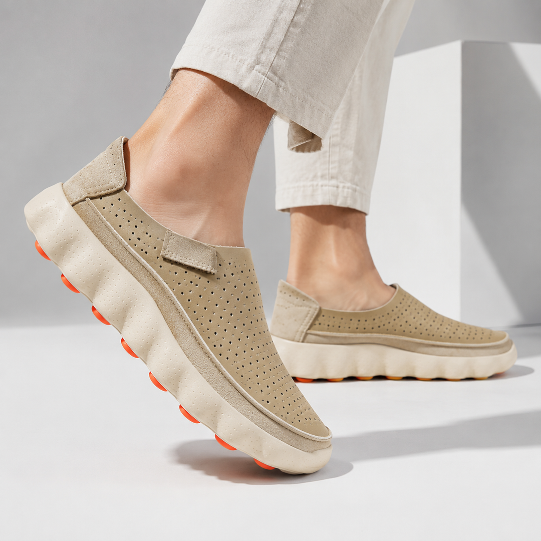 Sameth - Zapatos Sin Cordones Perforados Con Suela Flexible