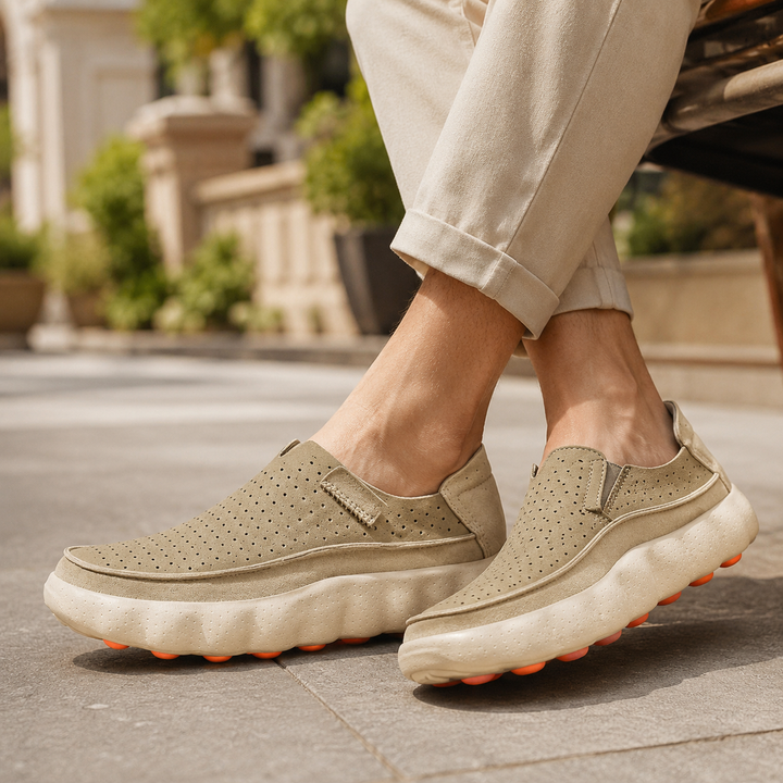 Sameth - Zapatos Sin Cordones Perforados Con Suela Flexible