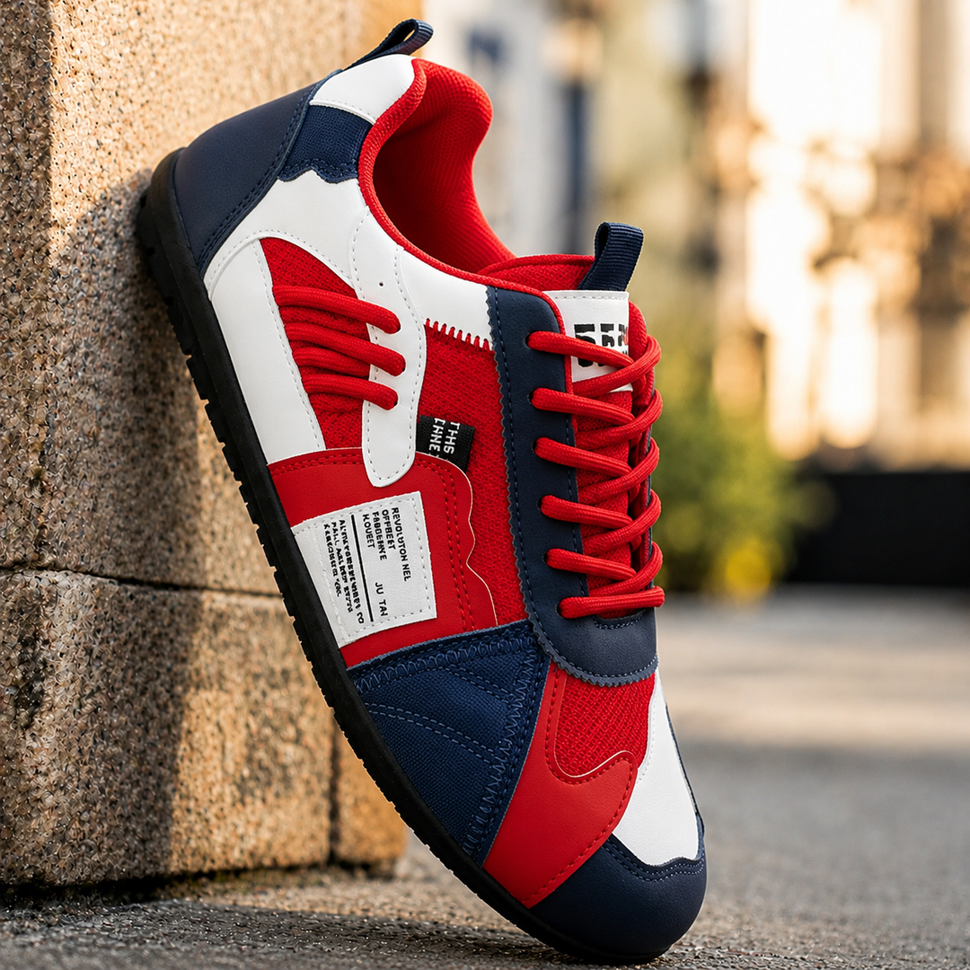 Reinders - Zapatillas Deportivas Con Cordones y Diseño Patchwork