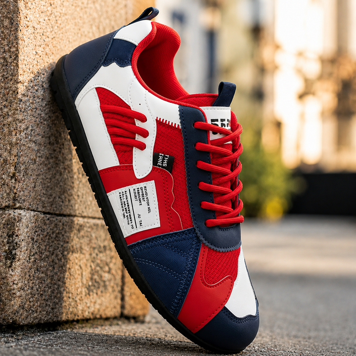 Reinders - Zapatillas Deportivas Con Cordones y Diseño Patchwork