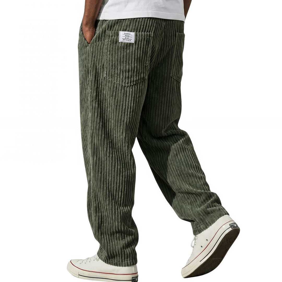 Erdem - Pantalones de Corte Ancho y Textura de Pana