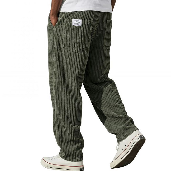 Erdem - Pantalones de Corte Ancho y Textura de Pana