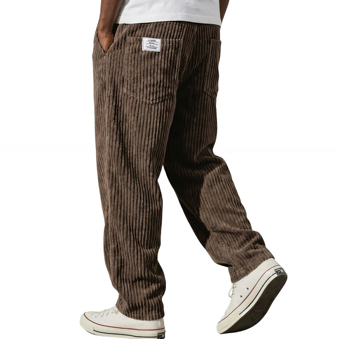 Erdem - Pantalones de Corte Ancho y Textura de Pana