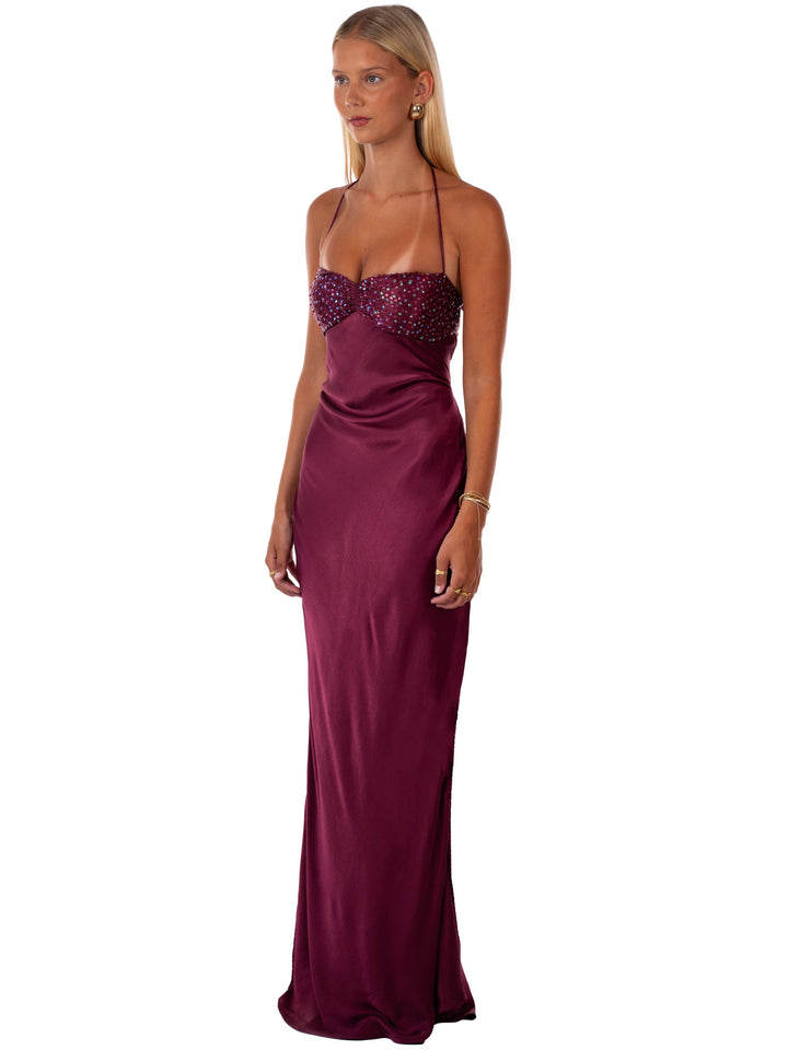 Nilysha - Elegante Vestido Largo Sin Mangas