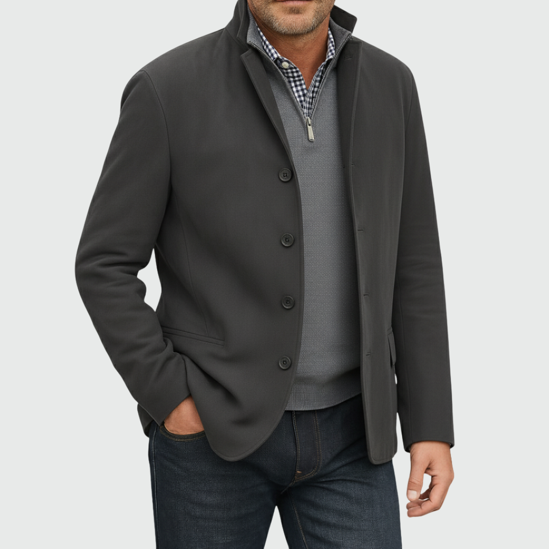 Ferdinando - Blazer Clásico De Ante Con Botones