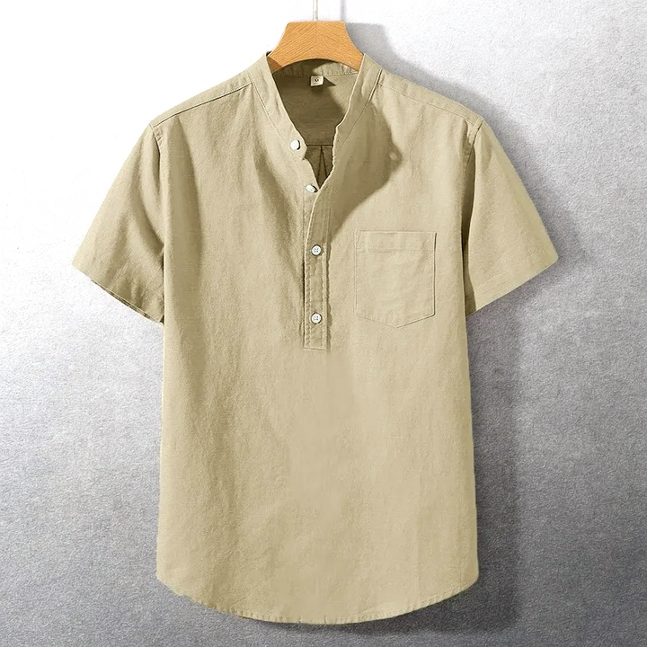 Sung - Camisa De Mezcla De Algodón