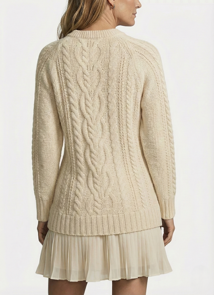 Dilin - Vestido De Punto Con Diseño Trenzado