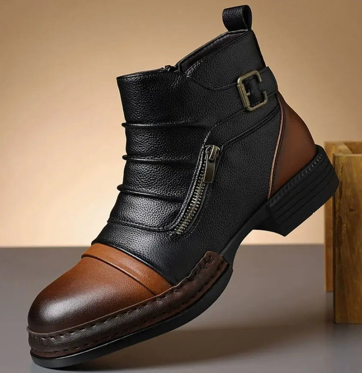 Kramer - Botines De Piel Bicolor