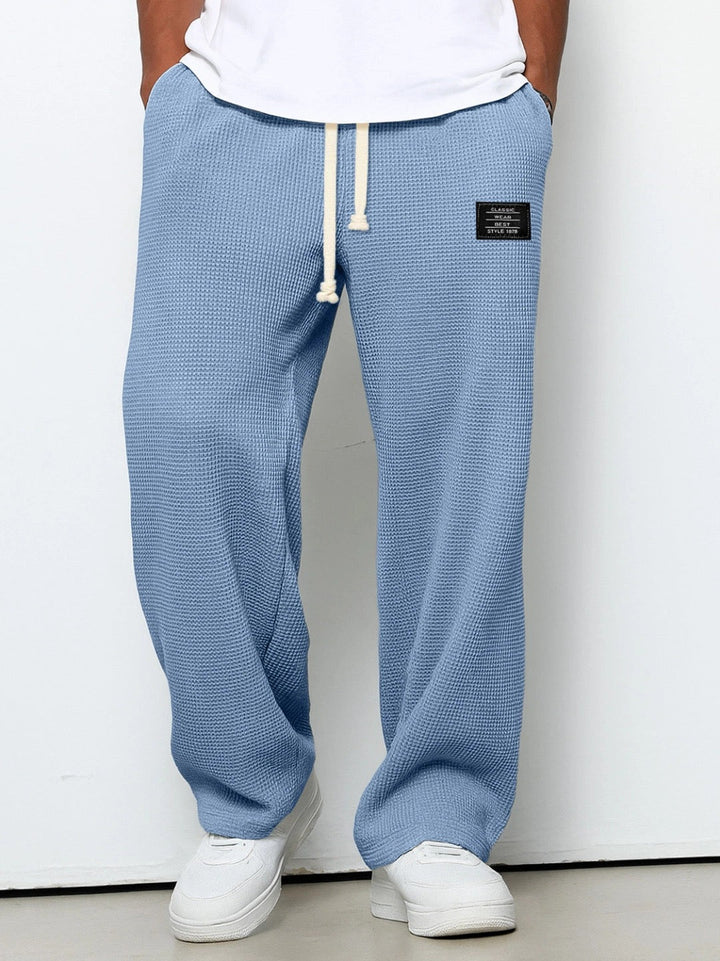 Dezlan - Pantalones Holgados De Pierna Ancha Con Cintura Ajustable