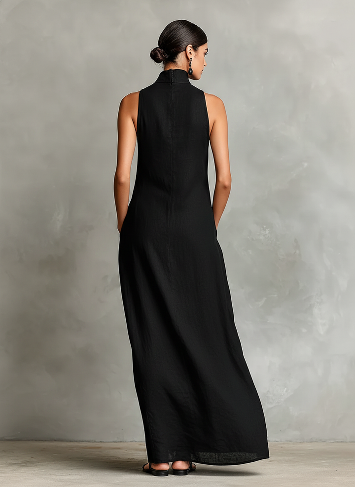 Imeria - Vestido Largo Con Cuello Halter