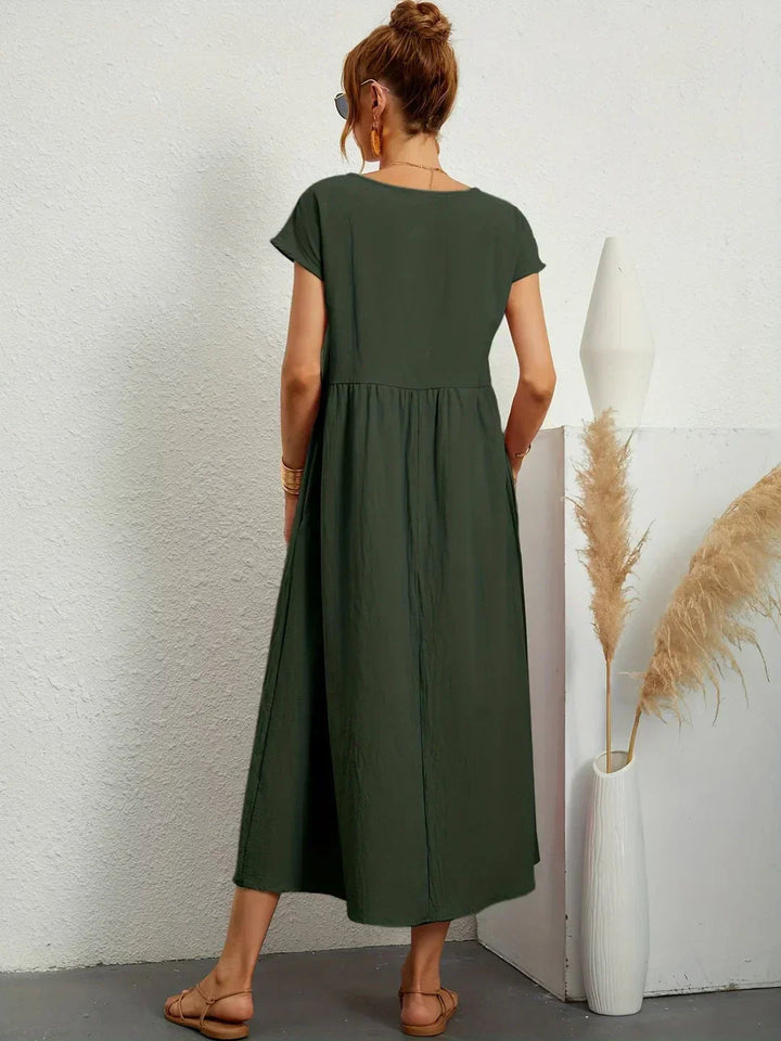 Neila - Vestido Largo Oversize Con Bolsillo