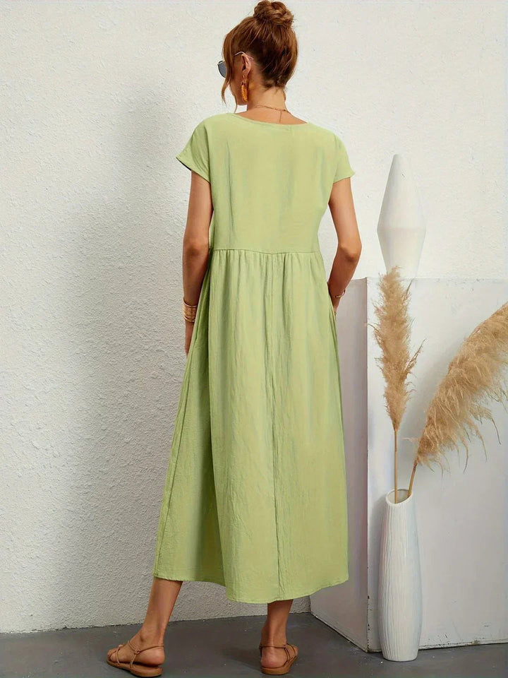 Neila - Vestido Largo Oversize Con Bolsillo
