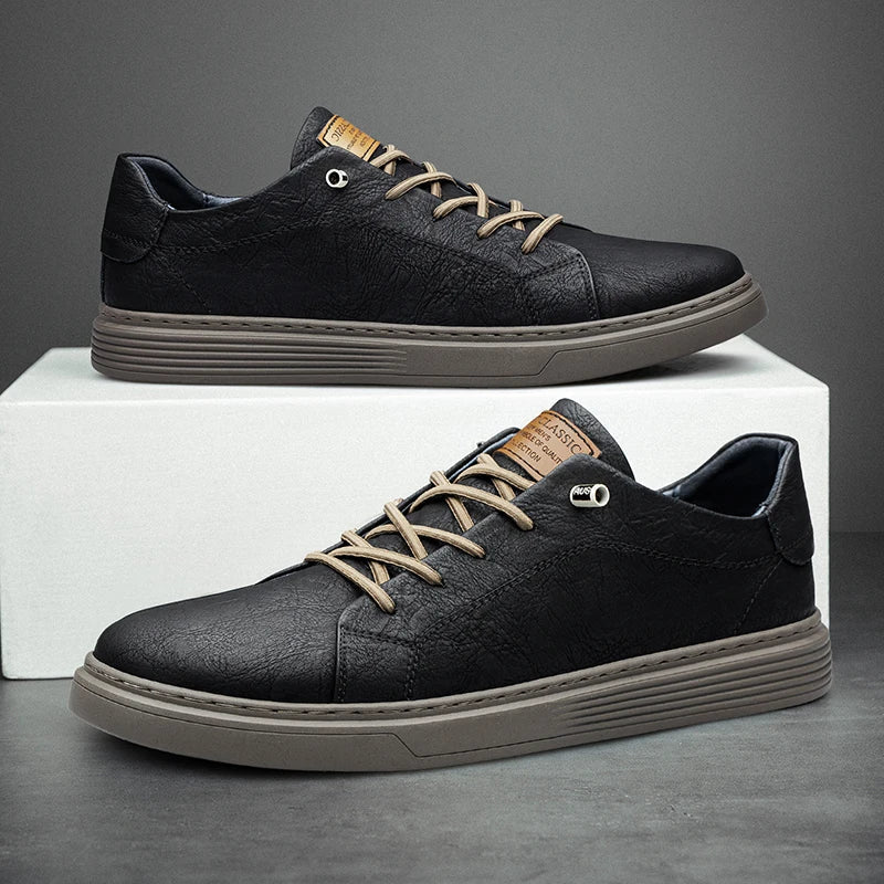 Hampus - Zapatillas De Cuero Auténtico