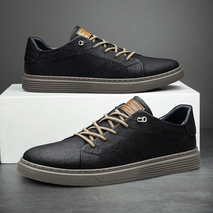 Hampus - Zapatillas De Cuero Auténtico