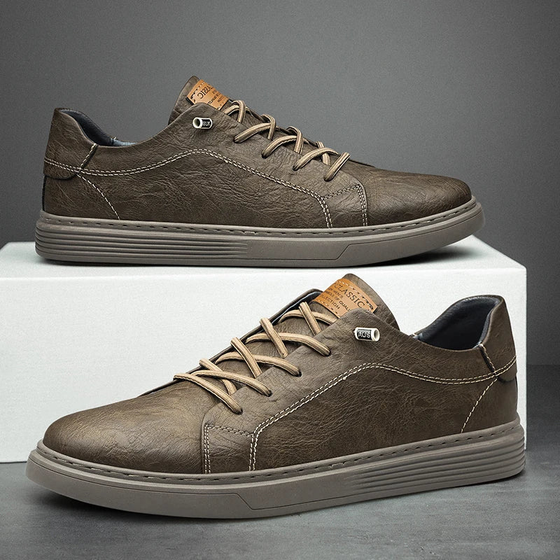 Hampus - Zapatillas De Cuero Auténtico