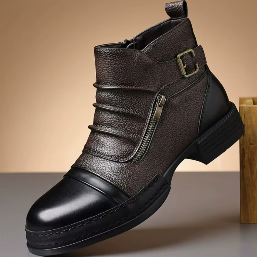 Kramer - Botines De Piel Bicolor