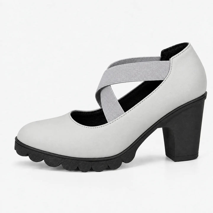 Magela - Zapatos Estilo Mary Jane Con Tiras Cruzadas