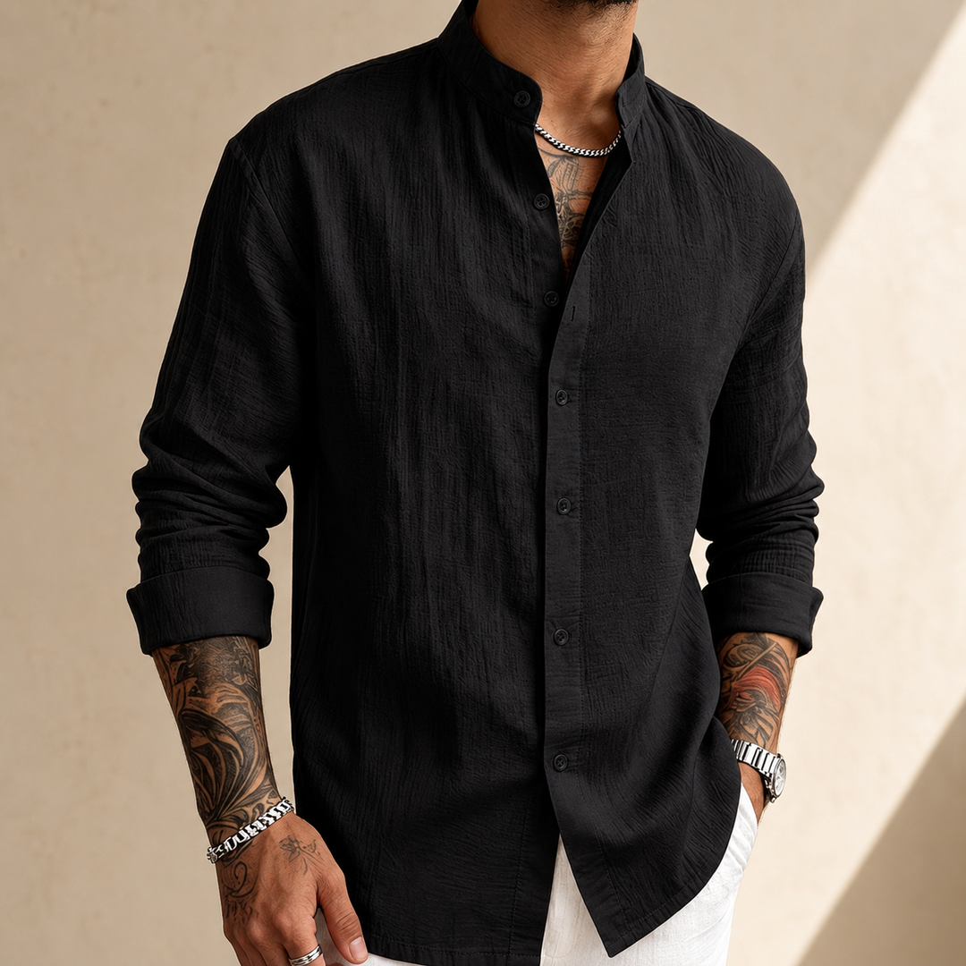 Sakkat - Elegante Camisa De Manga Larga