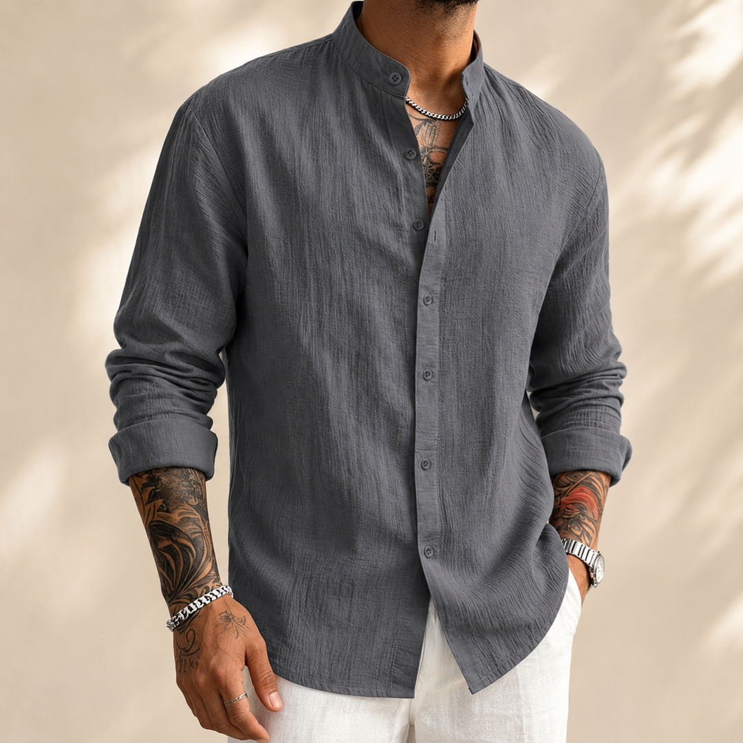 Sakkat - Elegante Camisa De Manga Larga