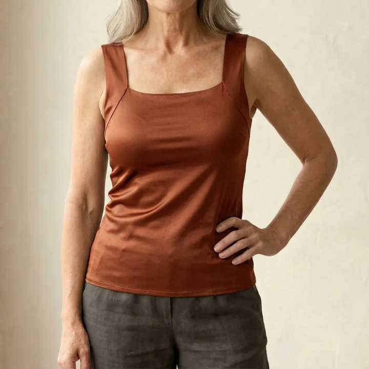 Neda - Camiseta Sin Mangas Con Cuello Cuadrado