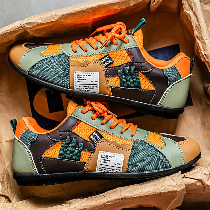 Reinders - Zapatillas Deportivas Con Cordones y Diseño Patchwork