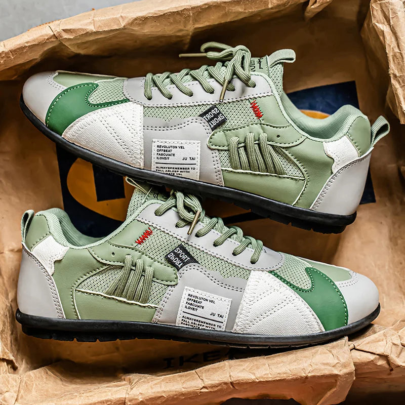 Reinders - Zapatillas Deportivas Con Cordones y Diseño Patchwork