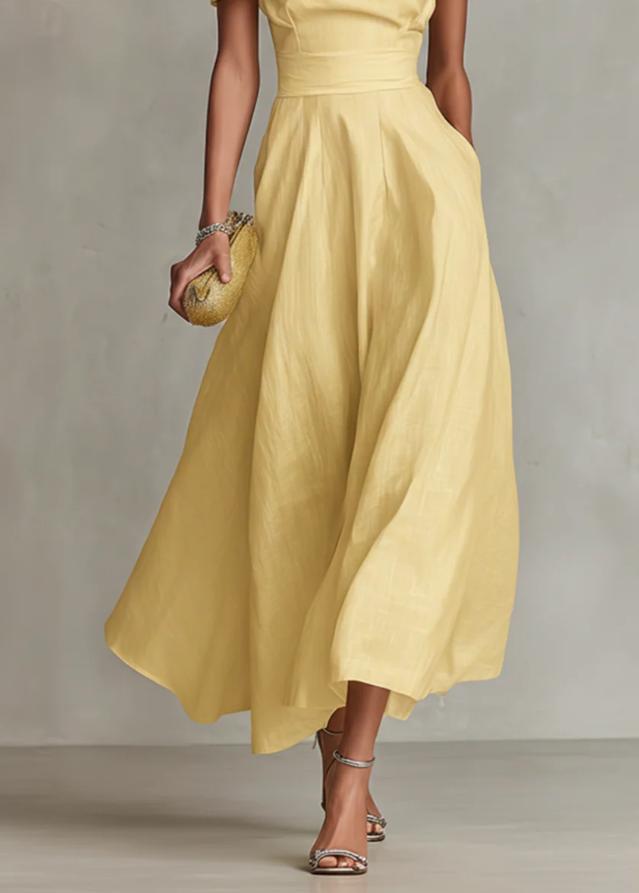Nermin - Vestido Largo Con Hombros Al Descubierto