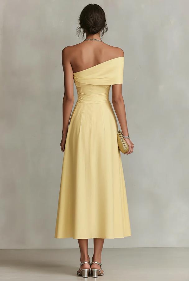 Nermin - Vestido Largo Con Hombros Al Descubierto