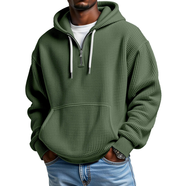 Mackenzie - Sudadera Con Capucha De Manga Larga De Punto Tipo Waffle