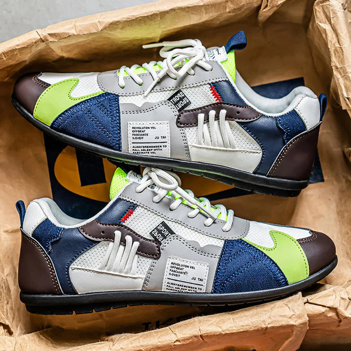 Reinders - Zapatillas Deportivas Con Cordones y Diseño Patchwork