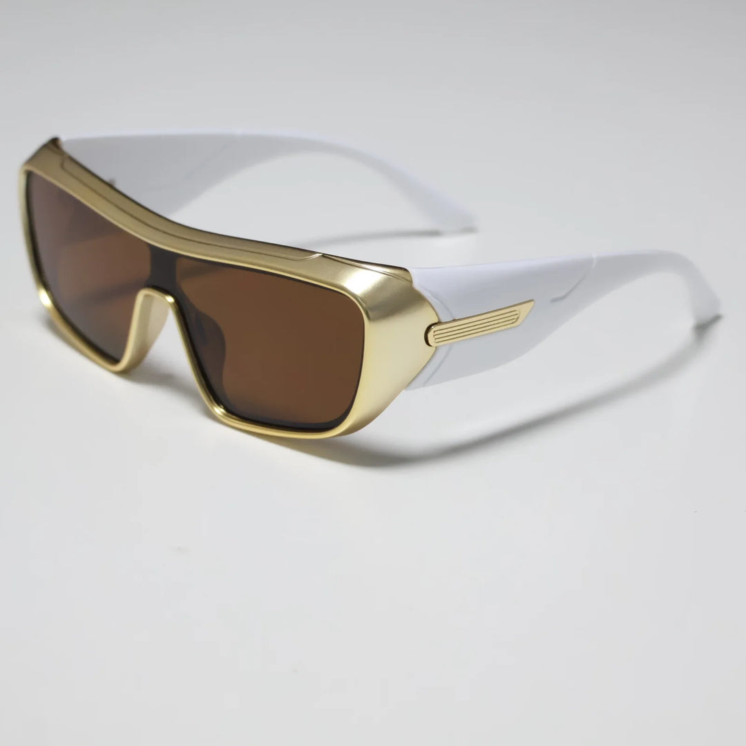 ShieldNova - Gafas De Sol Con Montura Tipo Escudo y Diseño Elegante