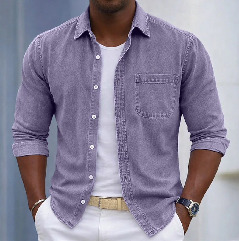 Kaick - Camisa De Manga Larga Con Botones