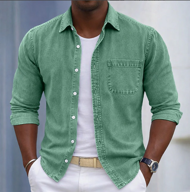 Kaick - Camisa De Manga Larga Con Botones