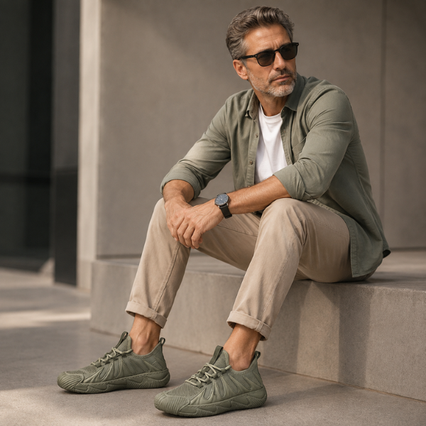 Linmark – Zapatillas Deportivas Con Cordones De Malla Transpirable