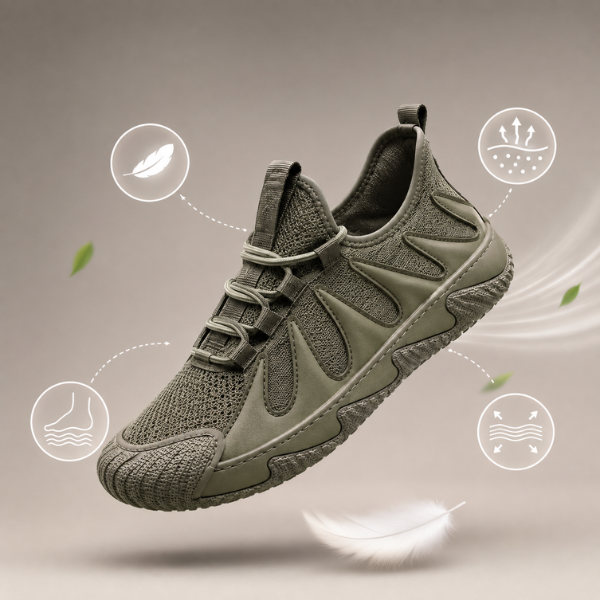 Linmark – Zapatillas Deportivas Con Cordones De Malla Transpirable