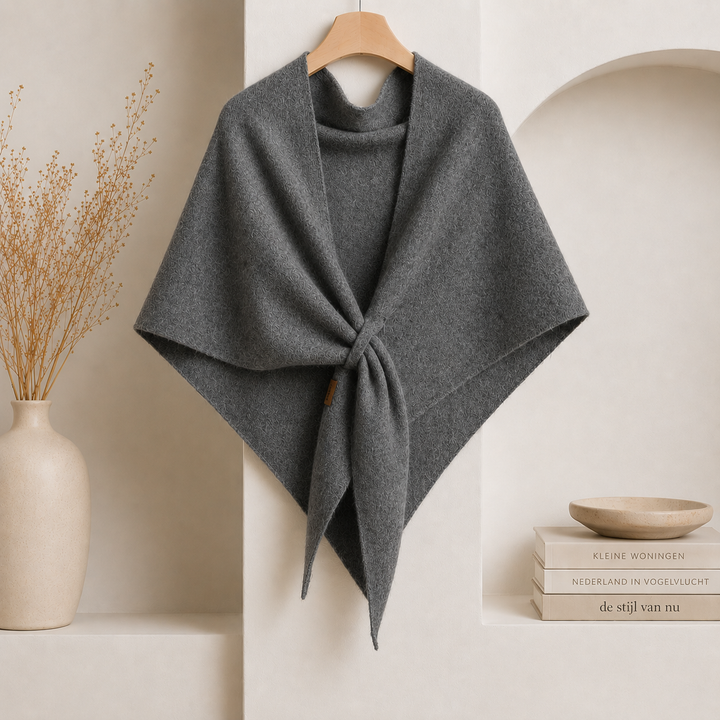 Isabel - Chal De Forro Polar Con Cierre Delanteros Con Lazo