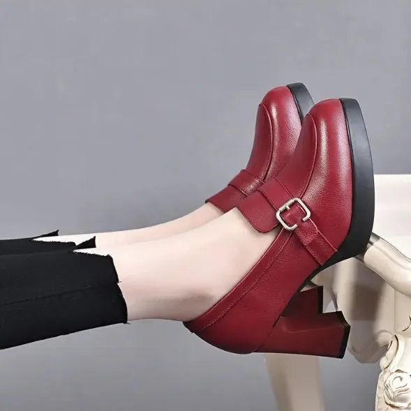 Sonnia - Zapatos De Tacón De Piel Versátiles