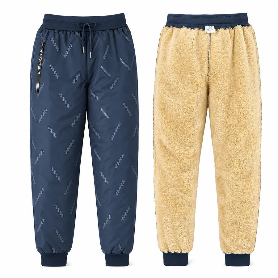 Kervina - Pantalones Deportivos De Corte Holgado Con Forro De Sherpa