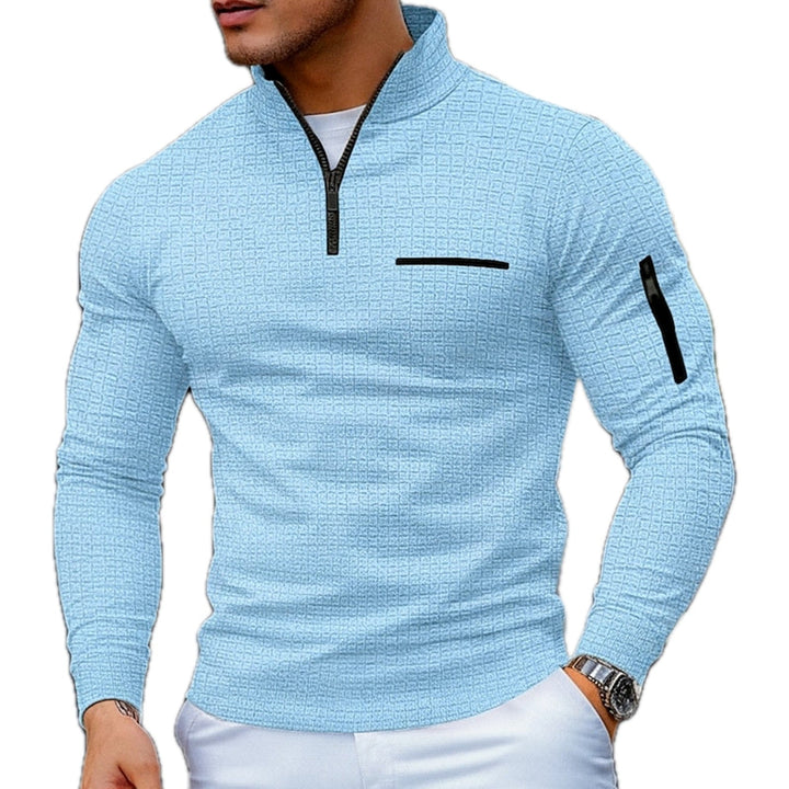 Morkan - Jersey Con Cremallera De Un Cuarto Y Textura