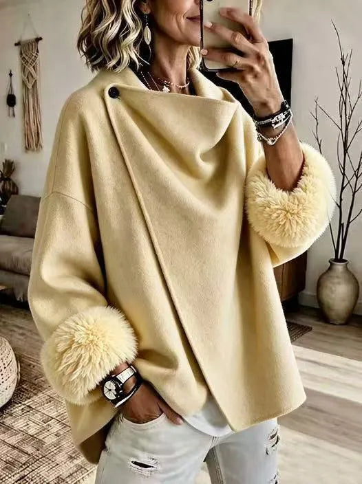 Maddia - Elegante Chaqueta De Pelo Sintético