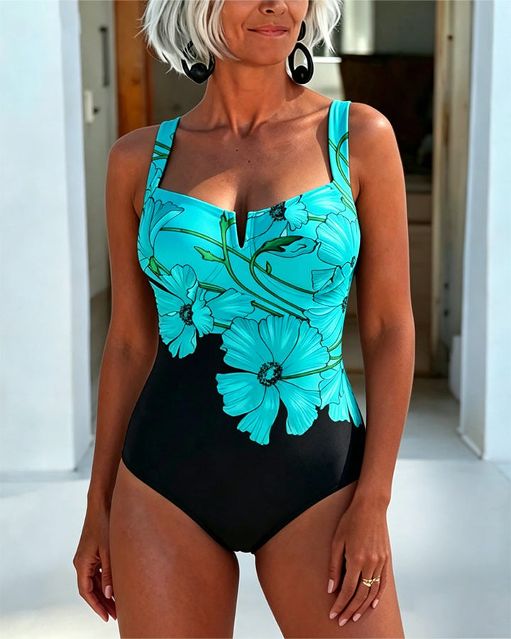 Laury - Bañador De Una Pieza Con Cuello Cuadrado