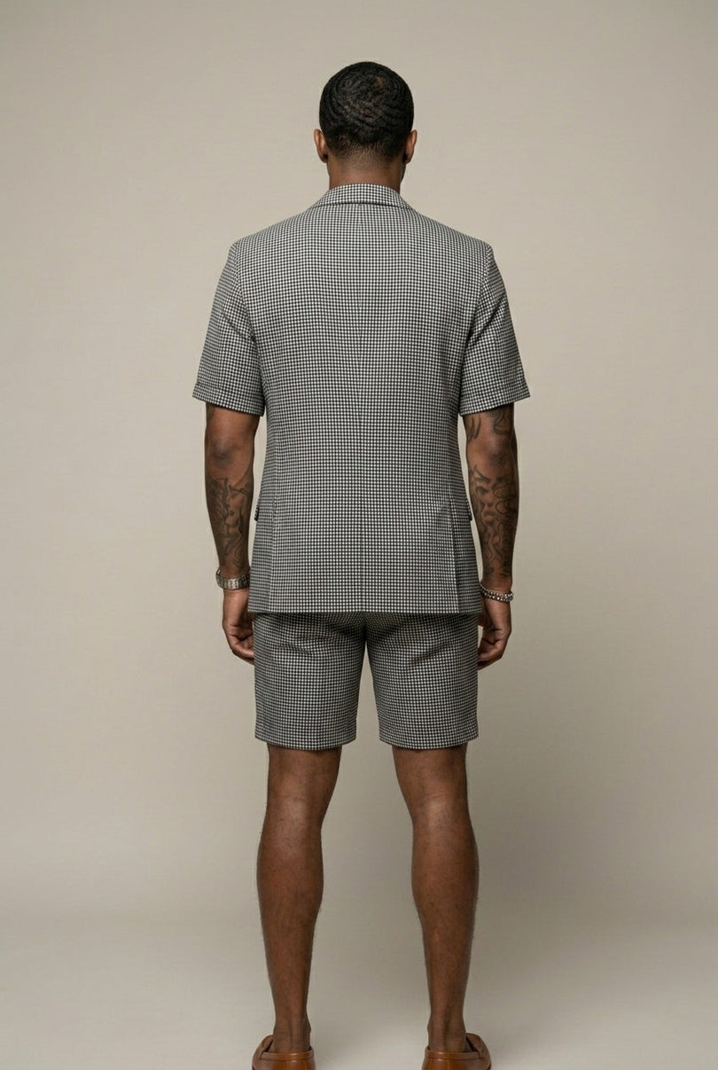 Jairald - Traje De Dos Piezas a Cuadros