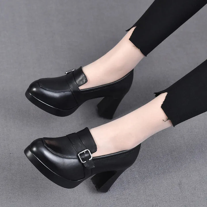 Sonnia - Zapatos De Tacón De Piel Versátiles