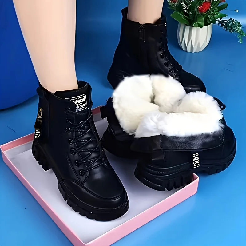 Elanor - Botas De Invierno De Piel Cálidas