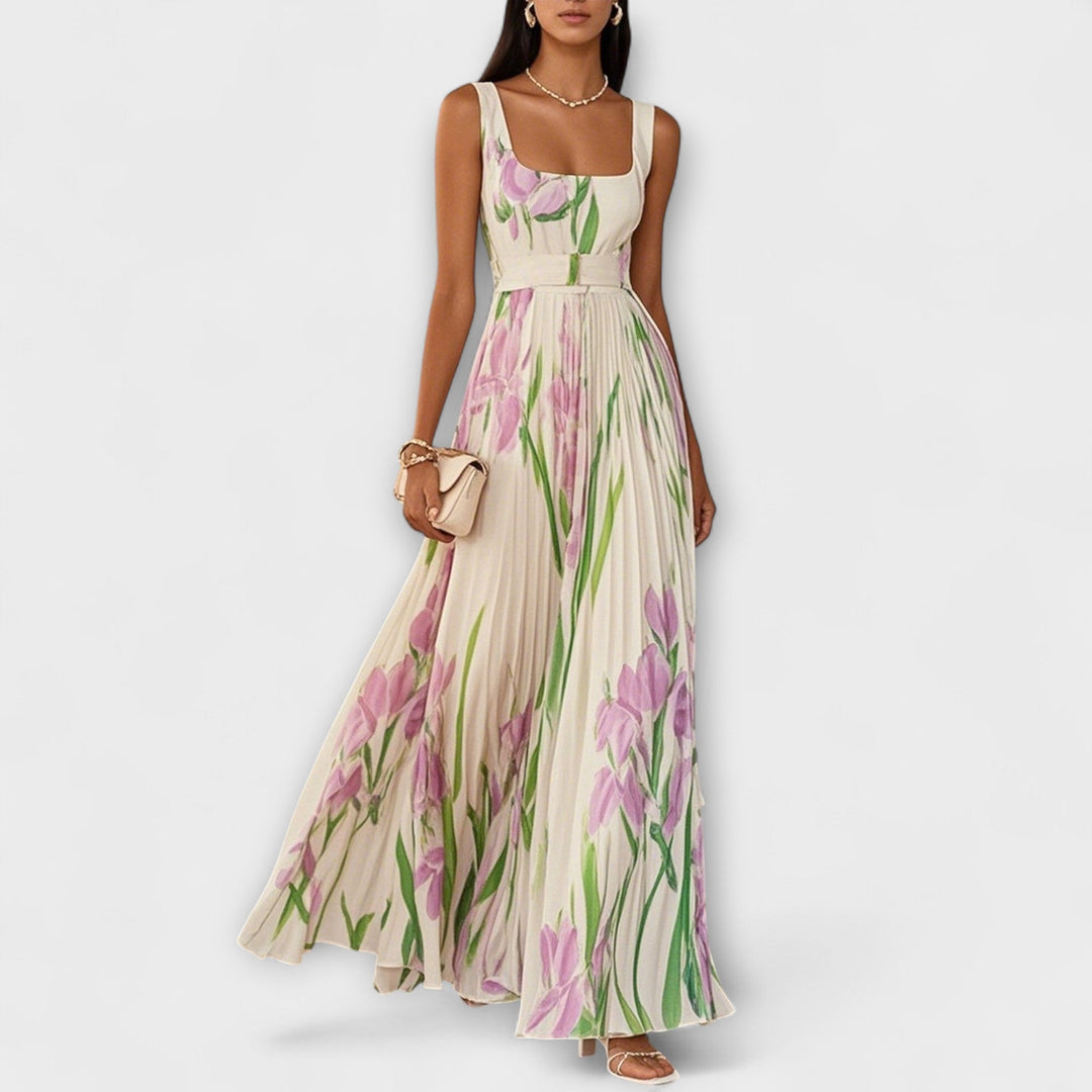 Tressa - Elegante Vestido Sin Mangas Con Estampado Floral