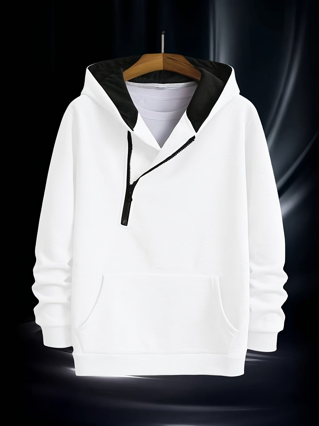 Jaylen - Sudadera Con Capucha Manga Larga Y Media Cremallera